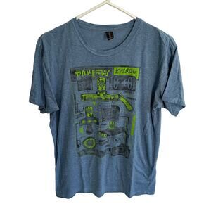 Rick & Morty Lootcrate Blue Graphic print T-Shirt Medium